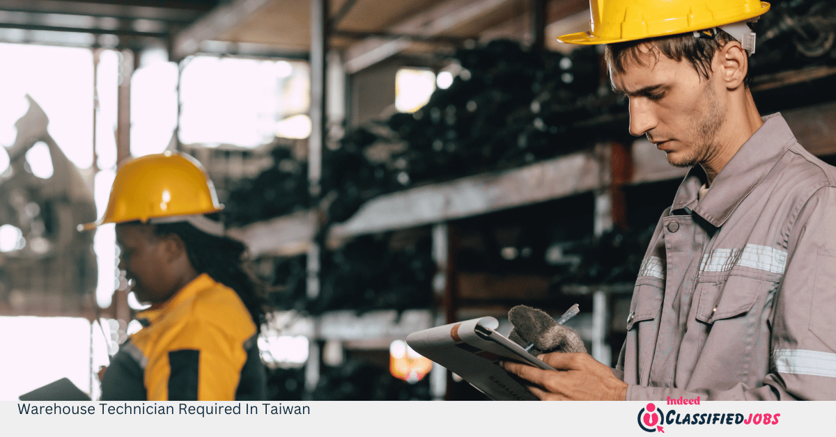 Warehouse Technician Required In Taiwan
