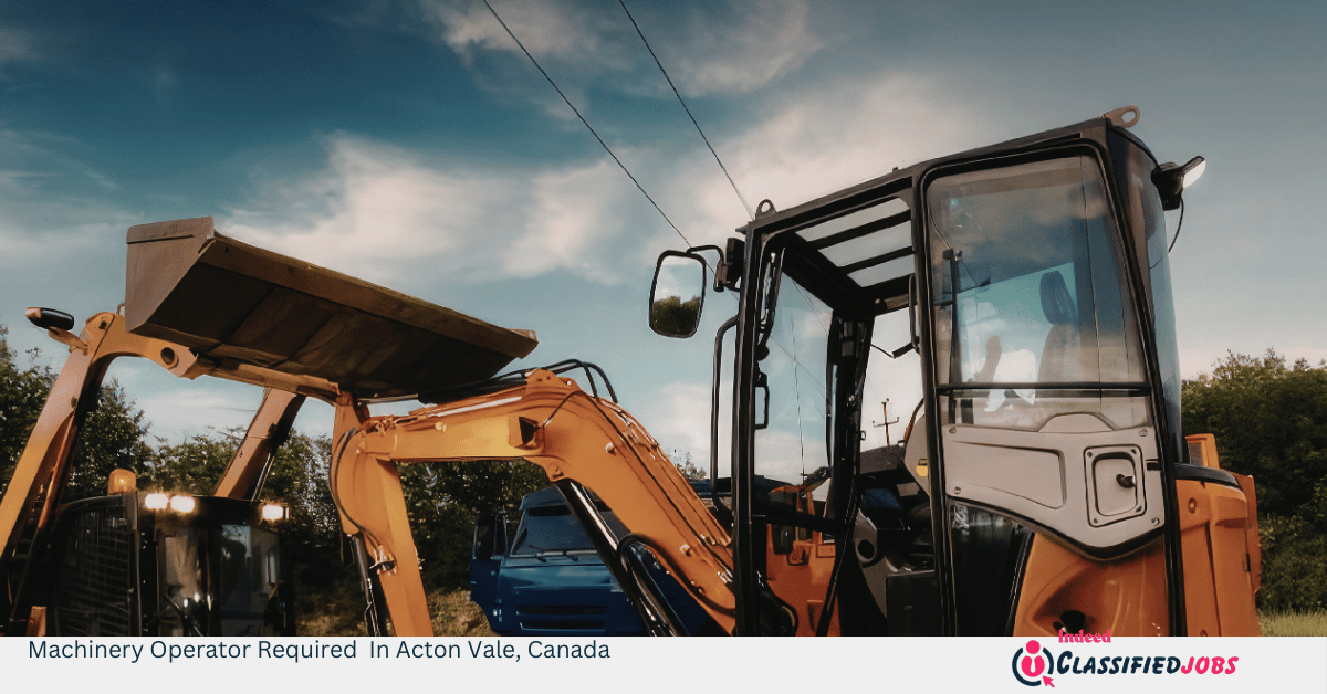 Machinery Operator Required In Acton Vale, Canada